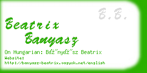 beatrix banyasz business card